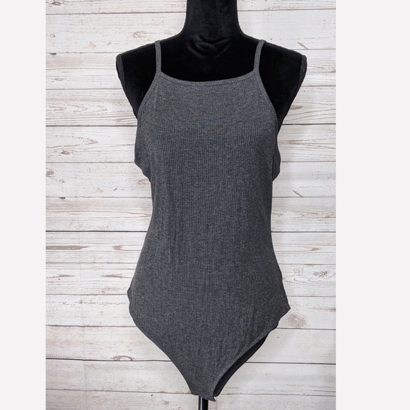 Wild Fable Heather Gray Bodysuit